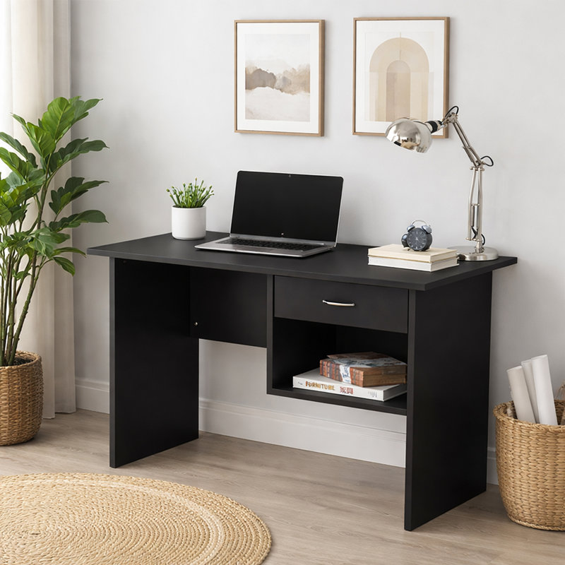 Asman Computer Desk, Black