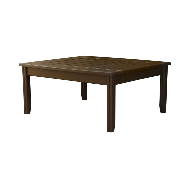 Stiefel Square Outdoor Chat Table , 36'' in. W 32'' in. D, Chocolate Brown