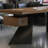 Tan+Black Rectangular Solid Wood+Iron desks-108304473-108304475