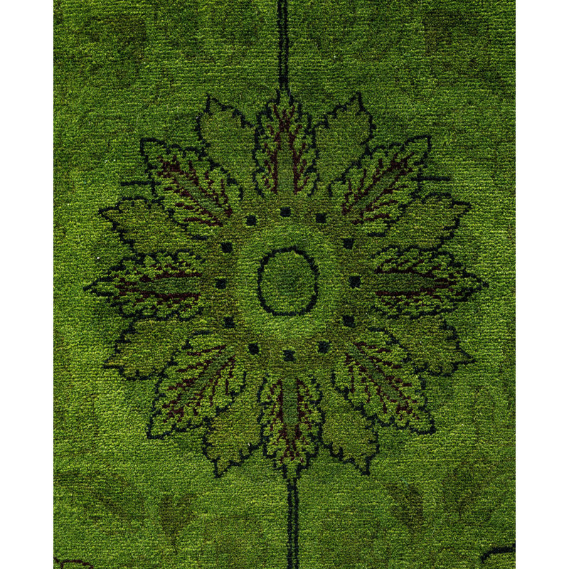Overdyed One-of-a-Kind 9' 4" X 12' 2" Hand Knotted Area Rug
