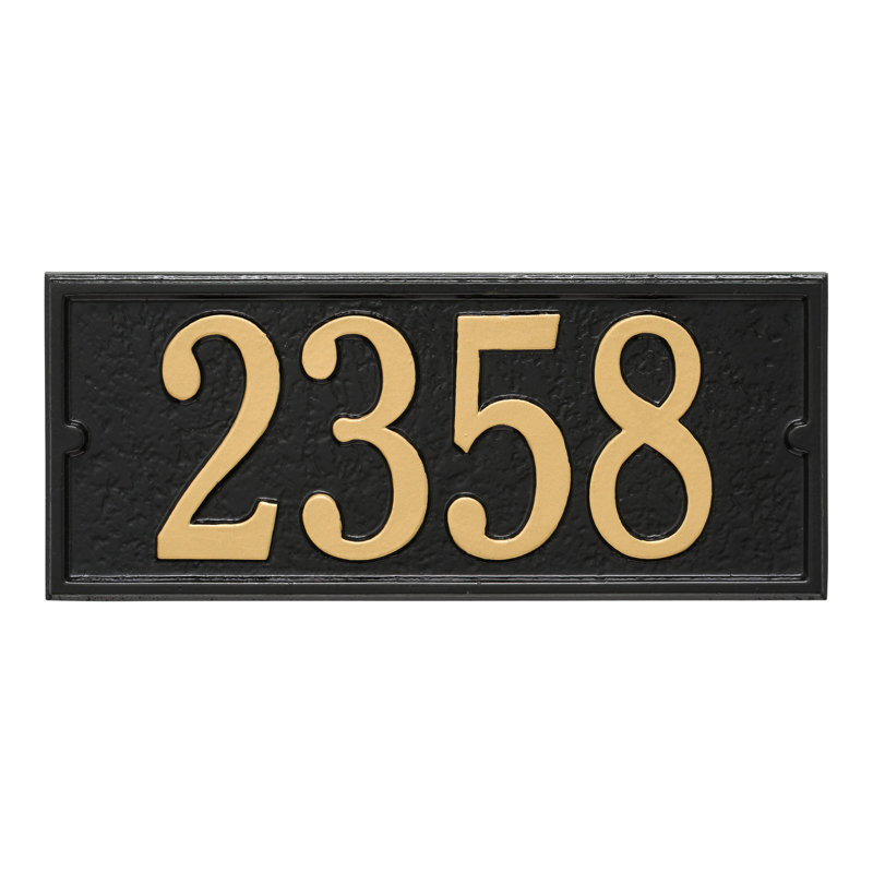 Black Personalized Mailbox Side Panel