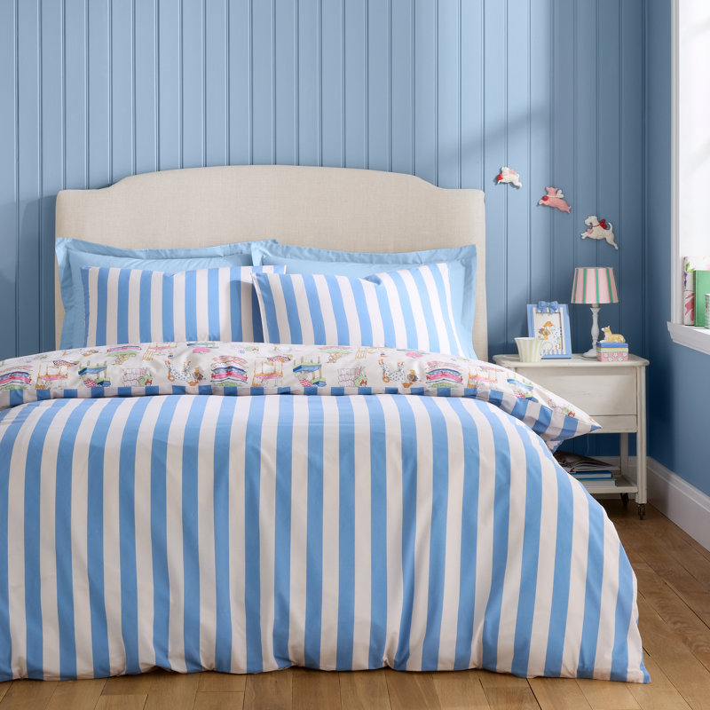 Hackney Dogs Reversible Duvet Cover Set, Double