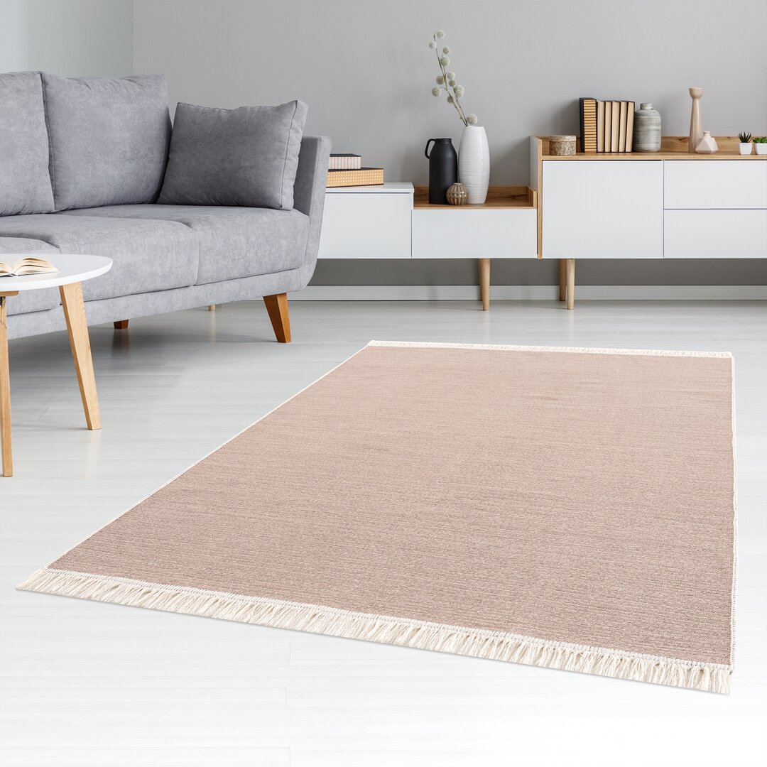 Kilim-Teppich Slagle in Beige/Braun