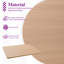 Plateau de table universel de 48 po x 36 po, plateau de table en mélamine monobloc, bureau de restaurant bricolage, maison et bureau, noyer clair-122809320