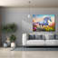  Art mural en toile, «Gallop Unicorn» par Dean Russo, 54 po x 40 po-1989517692