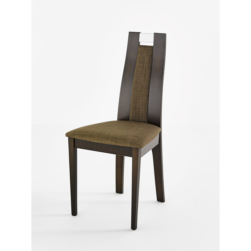 Ebel 47cm H Linen Upholstered Slat Back Side Chair