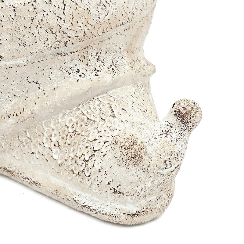 Jardinière décorative texturée beige sable et ciment 8,3 po x 7 po x 4,7 po pour des décorations côtières avec des plantes grasses
