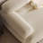 Cream Fabric Straight Layout Couch