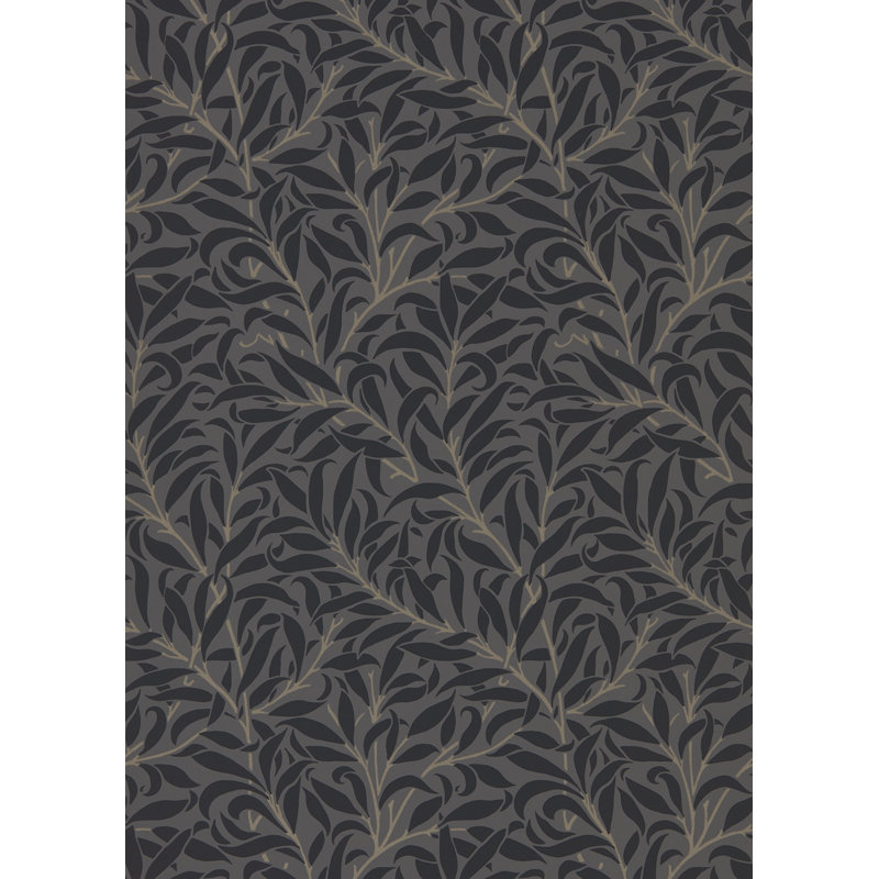 Pure Willow Bough Wallpaper, Charcoal/Black