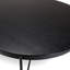 Ilmie Oak Oval Metal Base Dining Table