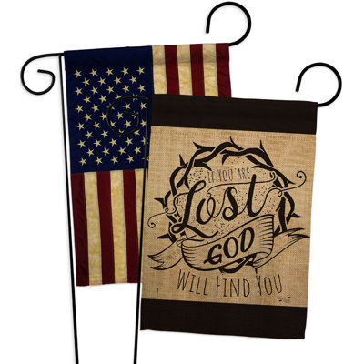 Double Sided 18.5'' H x 13'' W Polyester Garden Flag