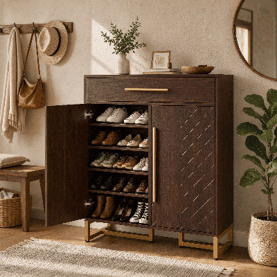 Armoire de rangement 31,5 po Mid-Century