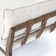 Chaise longue rembourrée en bois massif Kristen