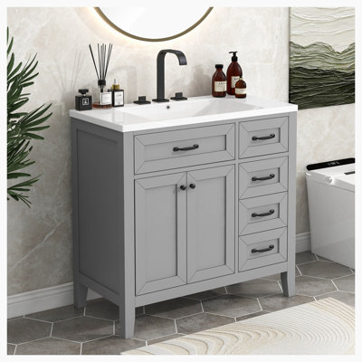 Meuble-lavabo sur pied simple 35,98 po Munazzah