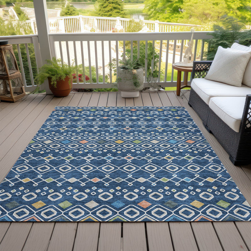 Aleighna Area Rug with Non-Slip Backing, Rectangle 2'6" x 3'10"