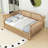 Wood Daybed with Trundle and Rattan Frame-1070943261-1070943262