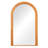 Burl 71" Classical Solid Wood Arched Full Length Mirror with Freestanding, Oversized Framed Floor Mirror