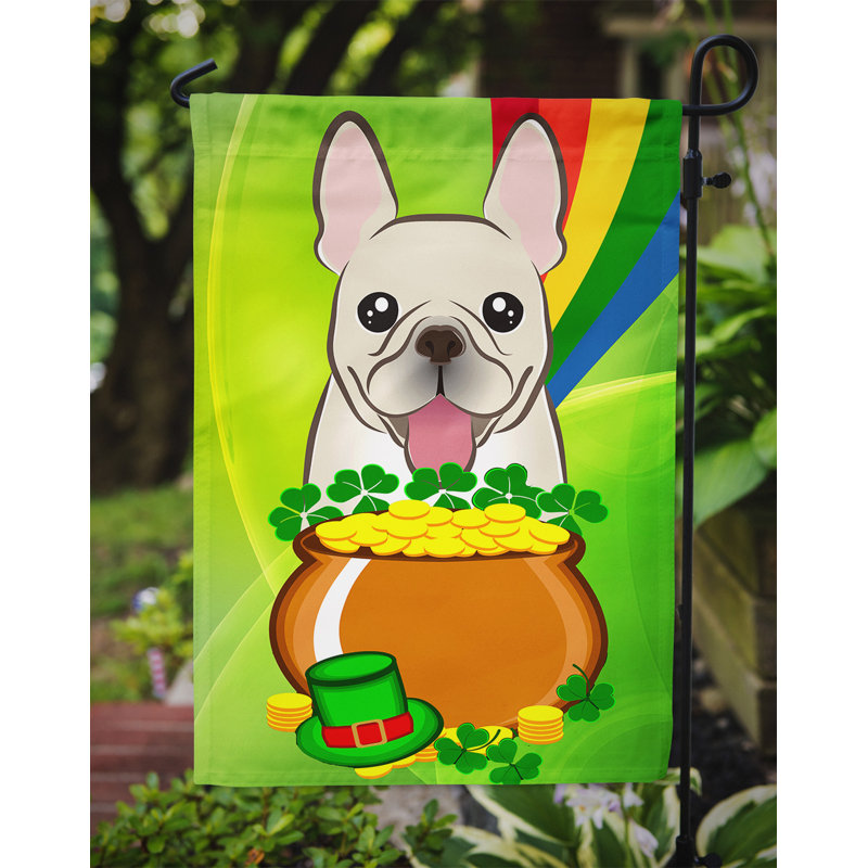 Drapeau de jardin Arella St. Patrick's, Bouledogue français (beige)