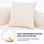 4 places en tissu chenille blanc, éponge 30D, dureté 60, siège d'appoint design innovant