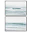 Coastal Beach Ocean Waves On Washed Out Beach Nature Nautical Coastal 2 - Pièces-100136367-100136368