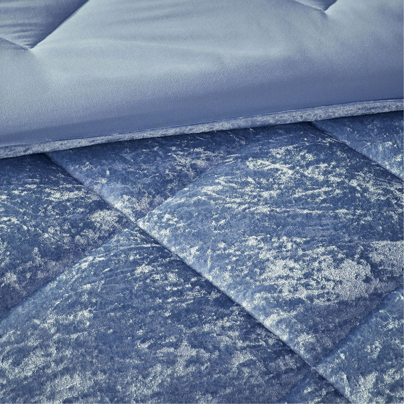 Ensemble d'édredon en velours simple / simple TG avec coussin décoratif, Édredon pour lit simple et 2 pièces supplémenta