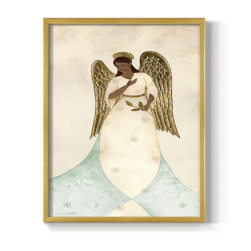 «Seraphin I», H 15 po x l 12 po, Doré