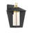 Andson, Outdoor, 13", Brass-Sand Black Mix, Frosted Acrylic-1308803213