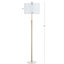 Lampe sur pied réglable 65 po Courtland-71043143