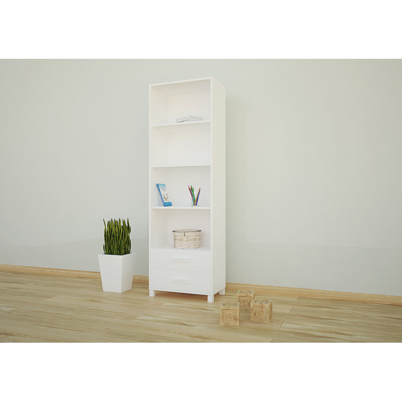 177cm H Cube Unit Kids Bookcase, White, 177cm H x 60cm W x 34cm D