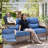 Heritage Haven 8-Pieces PE Wicker Outdoor Patio Conversation Set With 6" Thickness Cushions-314771023
