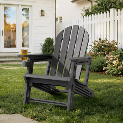 Chaise Adirondack d'extérieur en PEHD avec assemblage sans outil