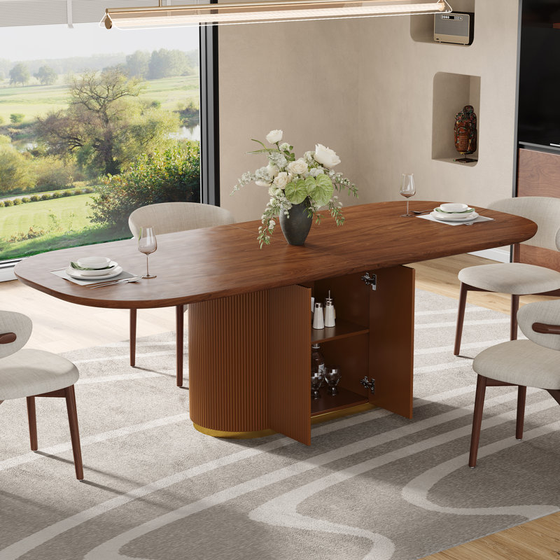 Table de salle à manger 86,6 "Mid Century