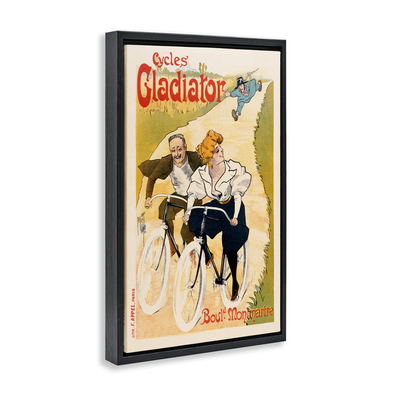 Cadre flottant rétro, affiche de Marcus Jules, Cadre flottant noir de jais, H 25 po x l 17 po