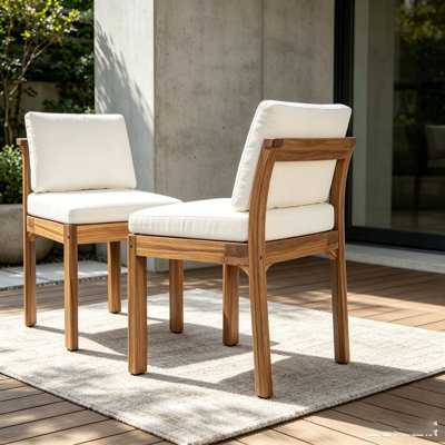 Acacia Wood Outdoor Dining Chair