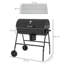 CLIY 95cm W Barrel Charcoal Grill