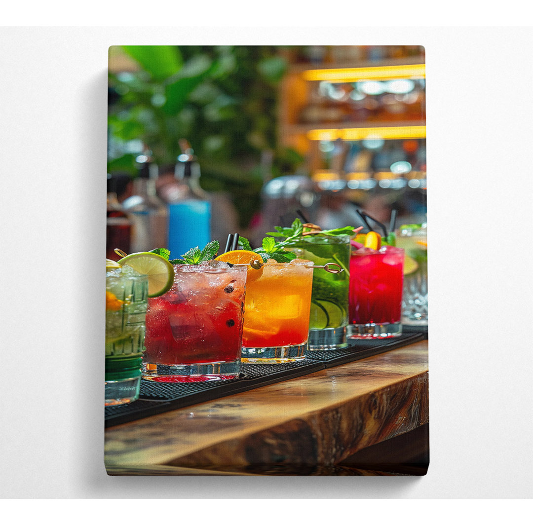 Party Bar Drinks Canvas Druck