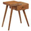 Tegan Bedside Table Solid Acacia Wood 45x32x55 cm
