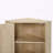 Corner Cabinet with Rattan Door, Freestanding
