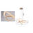 Modern 4 Light LED Gold Chandelier