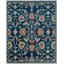 Sovereign Navy Ivory Floral Hand Knotted Wool Area Rug-1969332140