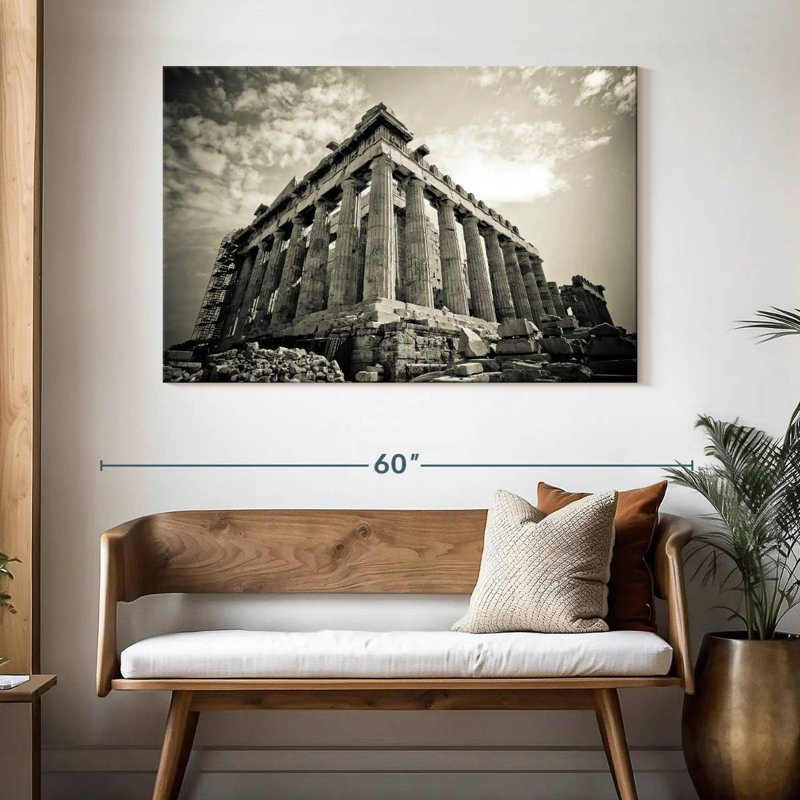 Adella BW Parthenon Athens, 32" H x 48" W