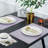 Silver PVC Placemats Set Scratch Heat Resistant Washable Table Protectors for Christmas Table Decor-1806646102
