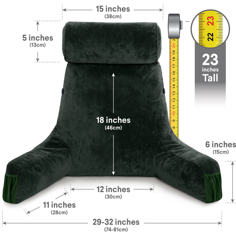 Microsuede Outdoor Reversible Throw Pillow, Dark Green