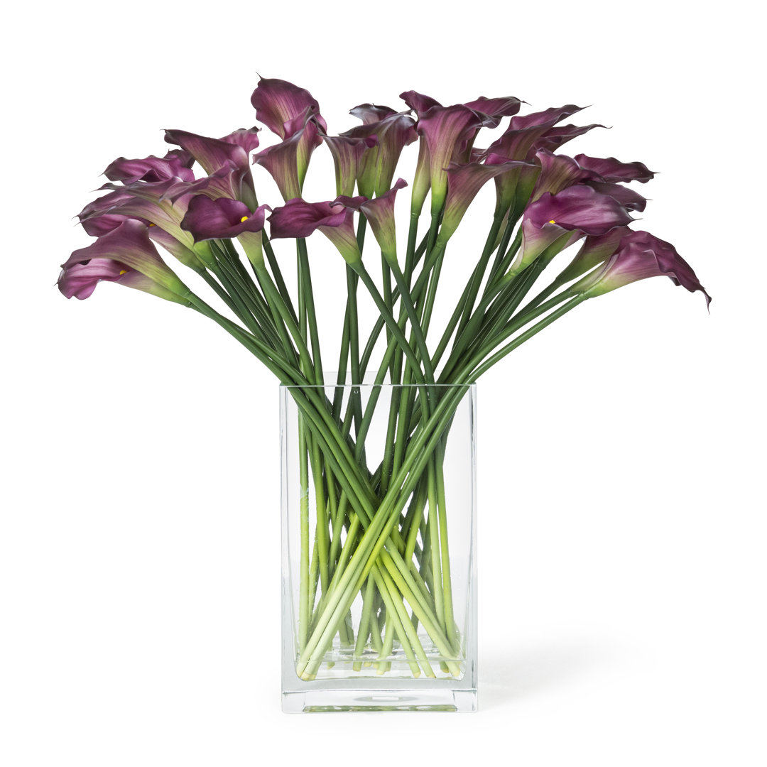 Kunstblume Calla-Lilien Blumenarrangement in Vase