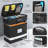 Fire Proof File Box for Documents - Portable Fireproof Document Organizer Box Waterproof Safe Locking Folder Storage with Lid