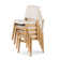 Transformer Chairs - Creamy&Scandinavianoak(2Chairs/Box)