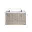 Meuble-lavabo double autoportant de 60 po avec plateau Alys (option boutons)-92658205