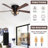 Hentges 48" W Caged Ceiling Fan with Light
