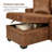 Modern L-Shaped Sleeper Sectional Sofa with Reversible Chaise, Tufted Faux Leather Convertible Sofa Bed, Hidden Storage Seat, Deep Seat Couch with Solid Wood Frame & 2 Pillows