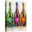 Art Pop Art, bouteilles de champagne, images de salle de bar, impression sur toile encadrée-132064025-132064029